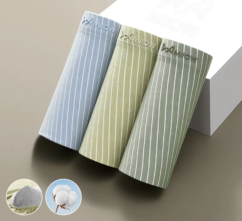 Aurora Stride Cotton Boxer Briefs – Pack of 3